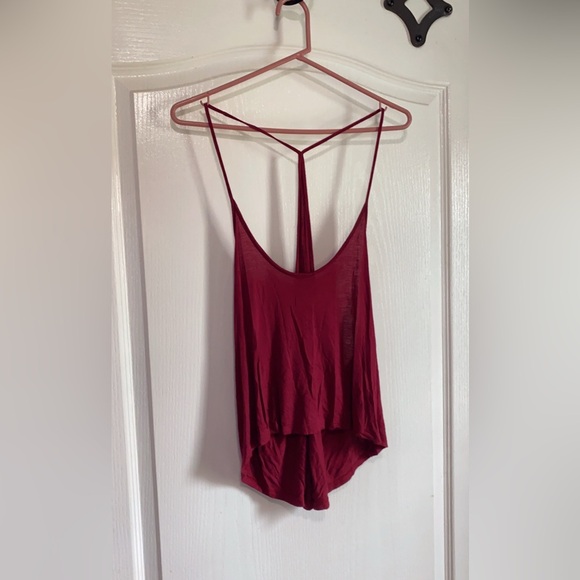 Tops - Elegant Burgundy Women's Top